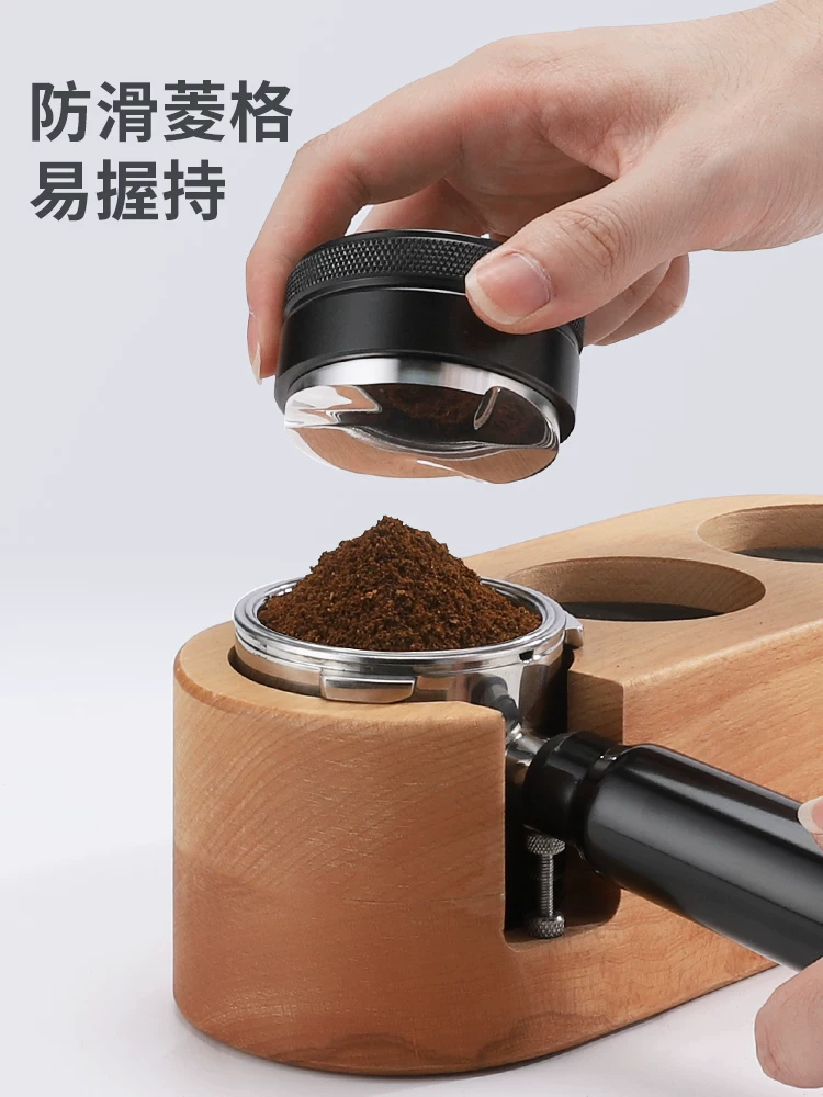 Dụng cụ nén cà phê Mongdio, dụng cụ phân phối bột, dụng cụ phân phối bột ba lớp, lưới lọc máy pha cà phê, đế nén 51mm