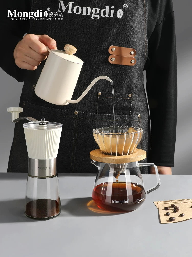 Bộ ấm pha cà phê thủ công Mongdio hộp quà tặng quà tặng sinh nhật cho các cô gái quà tân gia quà lưu niệm kinh doanh