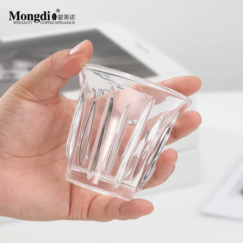Cốc cà phê thủy tinh Mongdio, cốc cao cấp và tinh tế, cốc thủy tinh, cốc cà phê trắng kiểu Ý của Úc