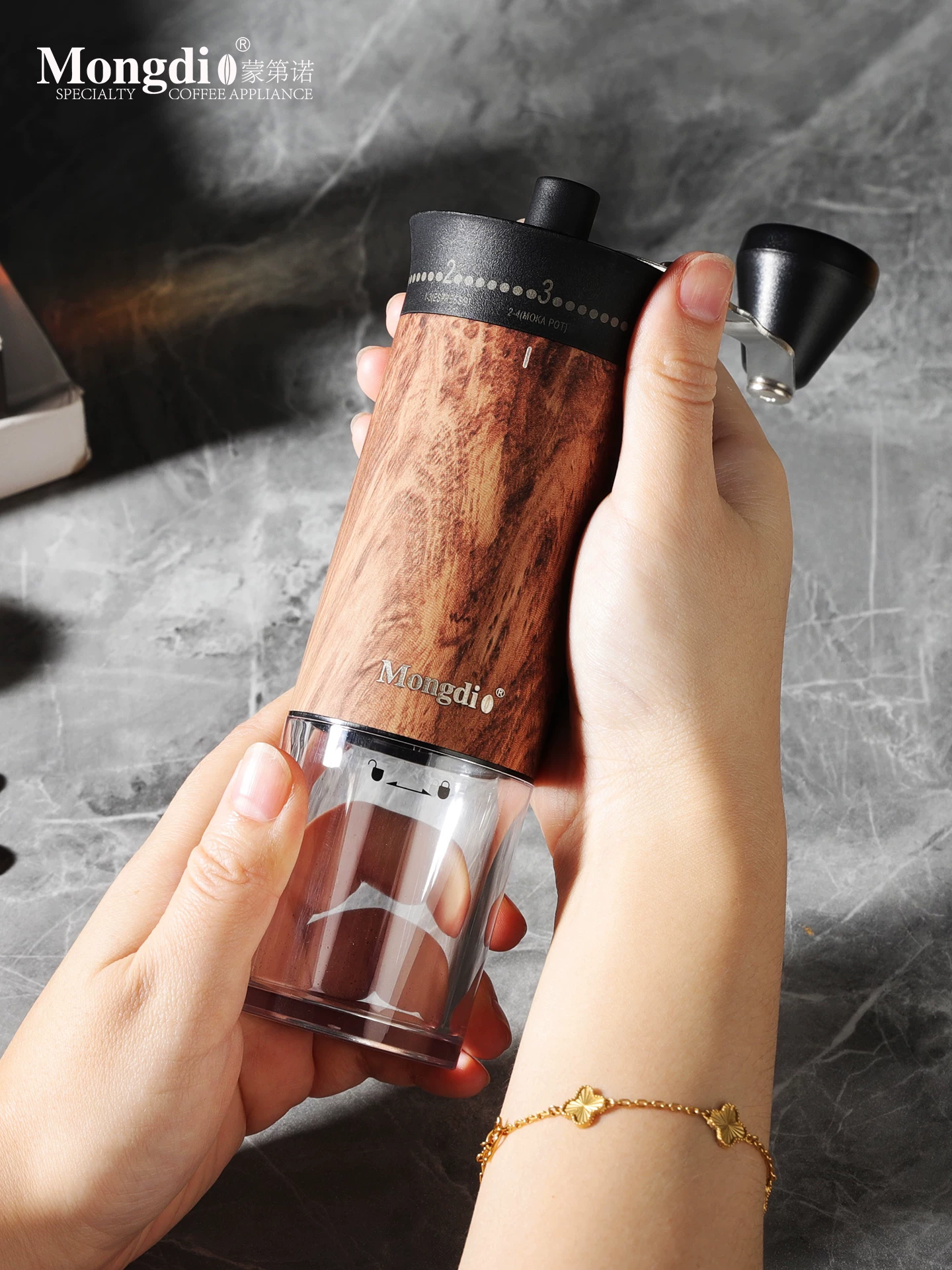 Máy xay cà phê thủ công Mongdio máy xay hạt cà phê máy xay cà phê cầm tay máy xay cà phê