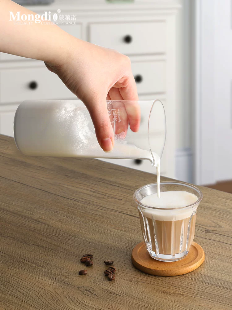 Máy tạo bọt sữa điện Mongdio, máy tạo bọt sữa tự động, máy tạo bọt sữa cà phê, cốc sữa