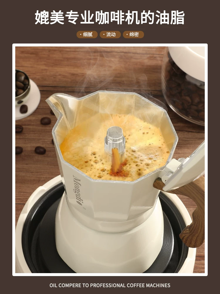 Bộ máy pha cà phê moka pot hai van Mongdio, máy pha cà phê espresso, thiết bị pha cà phê thủ công
