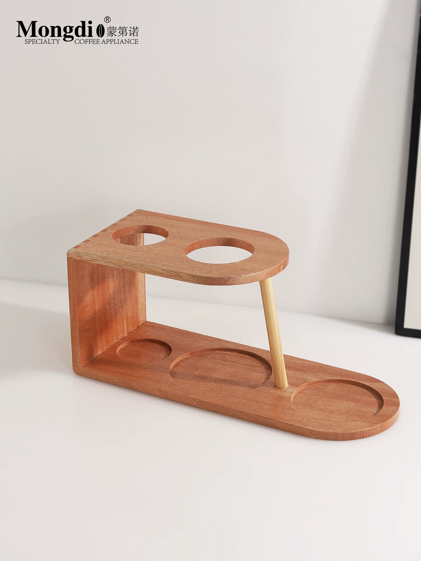 Bộ ấm pha cà phê Pour-over Mongdio, máy xay cà phê bằng tay, dụng cụ pha cà phê, bộ ấm pha cà phê Pour-over đầy đủ với giá đỡ bằng gỗ