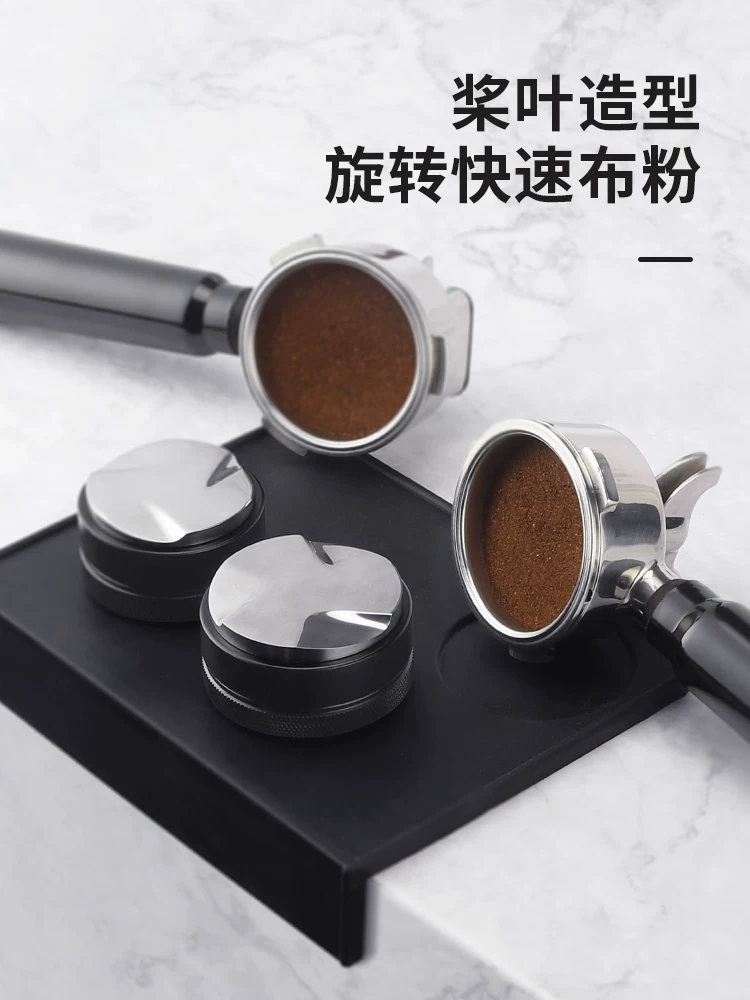 Dụng cụ nén cà phê Mongdio, máy ép cà phê, búa nén, bát đựng bột máy pha cà phê, lưới lọc 51mm, phụ kiện cà phê