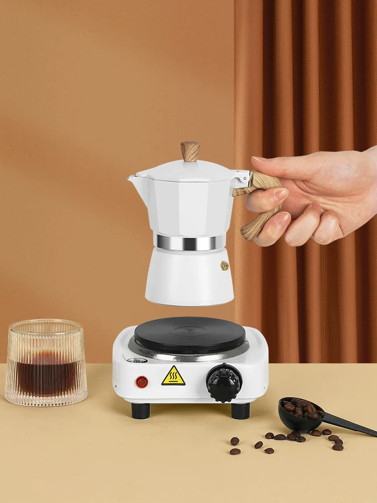 Bộ dụng cụ pha cà phê Moka pot quà tặng, thiết bị pha cà phê thủ công tại nhà, dụng cụ pha cà phê ngoài trời