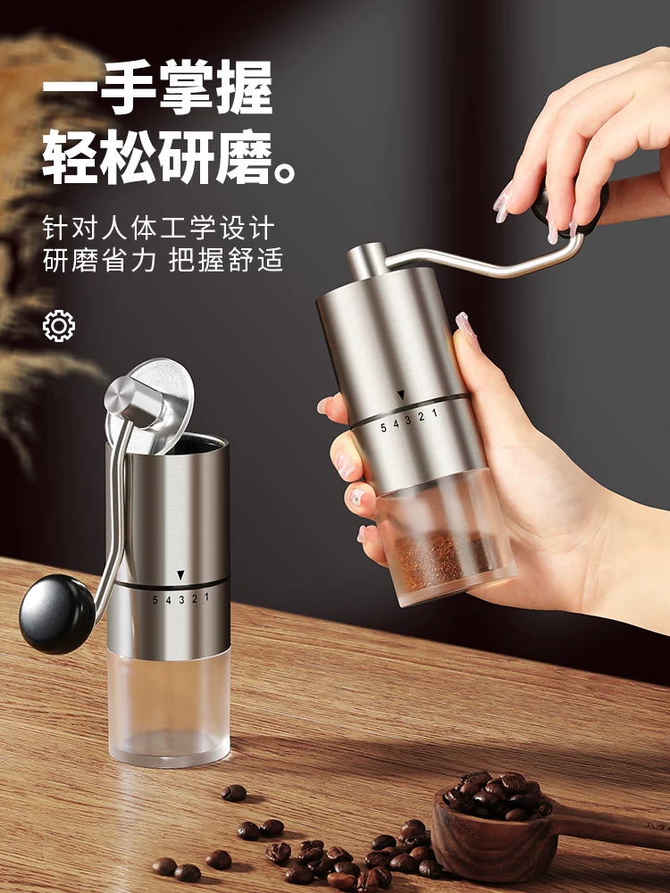 Máy xay cà phê quay tay Mongdio, máy xay cà phê thủ công nhỏ dành cho gia đình, máy xay hạt cà phê thủ công