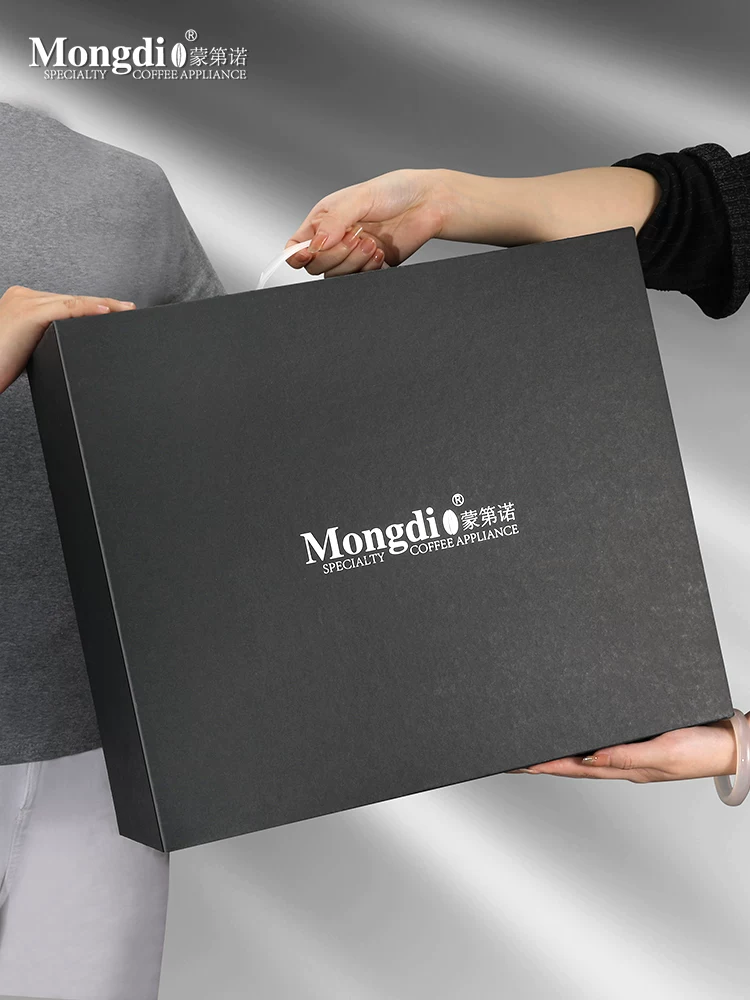 Bộ ấm pha cà phê Mongdio Moka hộp quà tặng sinh nhật cho bé gái và bé trai quà tân gia quà cưới quà lưu niệm doanh nghiệp