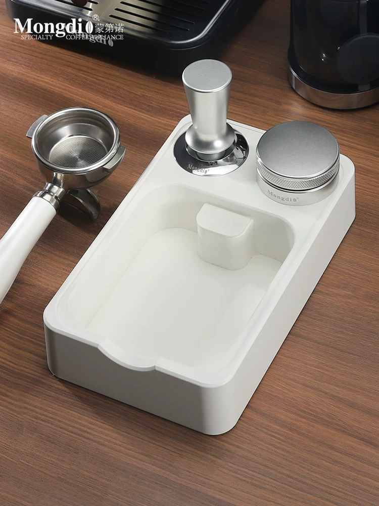 Nhà phân phối bột Mongdio, dụng cụ nén cà phê, đế, hộp đựng bã cà phê, phụ kiện máy pha cà phê, dụng cụ, dụng cụ bảo quản, bộ đầy đủ