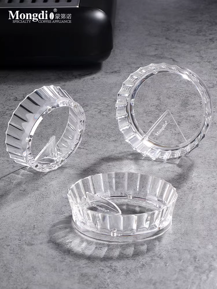 Máy pha cà phê dạng bột Mongdio kiểu Ý có tay cầm, vòng từ tính giữ bột, chống bột bay, vòng giữ bột đa năng 51/58mm