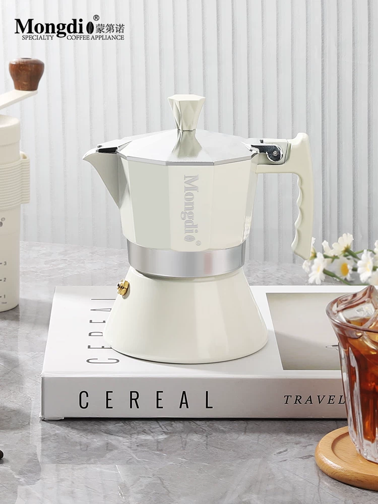 Mongdio Moka pot home espresso máy pha cà phê nhỏ kiểu Ý pha cà phê bằng tay bộ pha cà phê