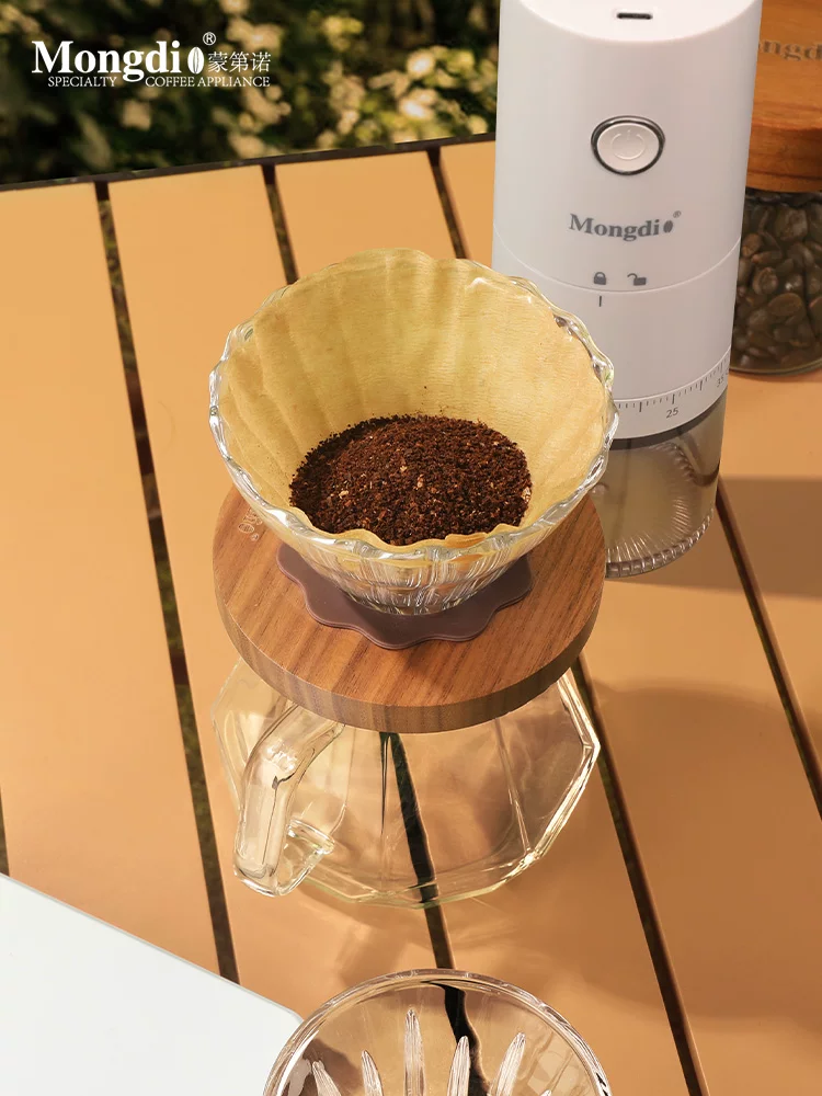 Bộ ấm pha cà phê thủ công Mongdio, thiết bị pha cà phê ngoài trời, máy pha cà phê di động, dụng cụ pha cà phê du lịch