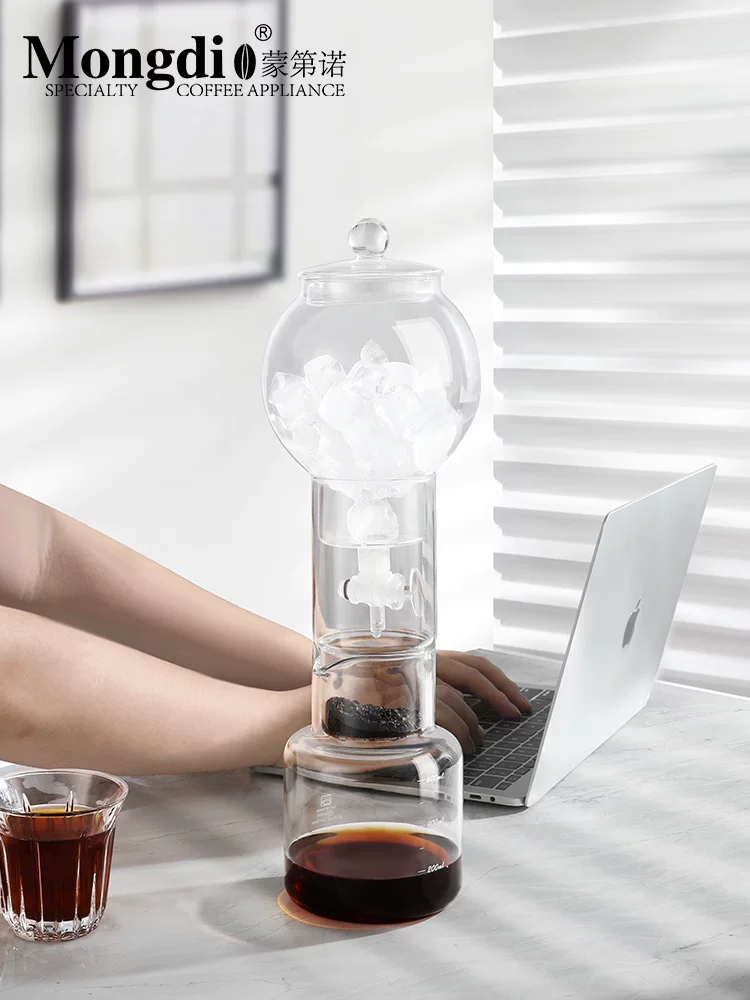 Bình pha cà phê đá kiểu nhỏ giọt Mongdio, bình pha cà phê lạnh bằng thủy tinh, bình pha cà phê đá kiểu nhỏ giọt, bình pha cà phê đá thủ công