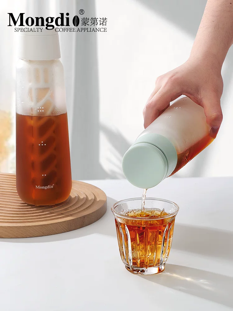 Bình pha cà phê lạnh Mongdio dung tích lớn, cốc pha cà phê lạnh bằng thủy tinh, bình pha cà phê lạnh, bình giữ đá pha cà phê lạnh
