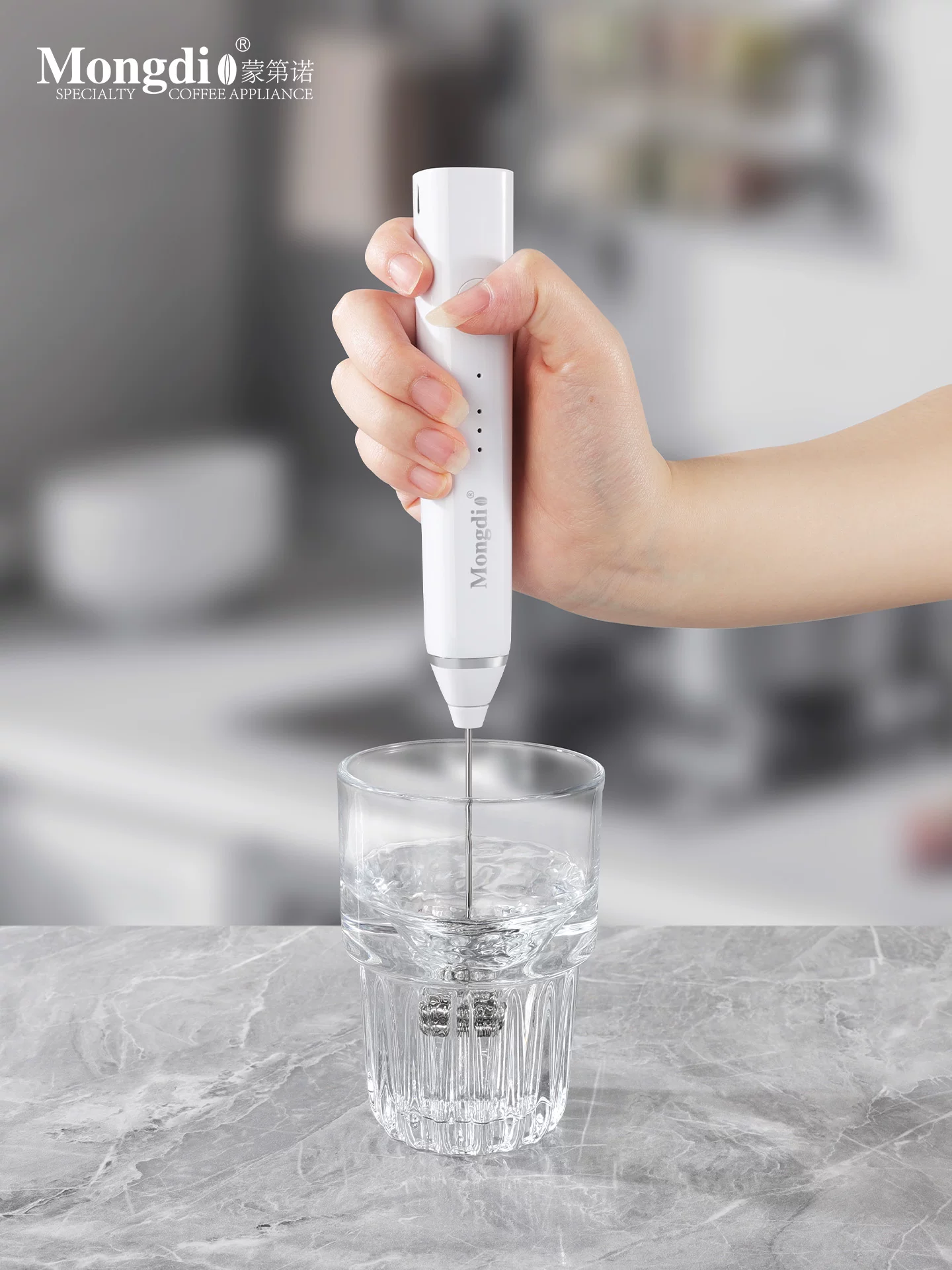 Máy tạo bọt sữa cà phê Mongdio Máy tạo bọt sữa Máy trộn sữa Máy khuấy sữa Máy đánh trứng điện