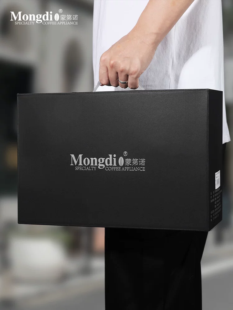 Bộ ấm pha cà phê thủ công Mongdio hộp quà tặng máy pha cà phê cầm tay cầm tay ấm pha cà phê dụng cụ quà tặng sinh nhật