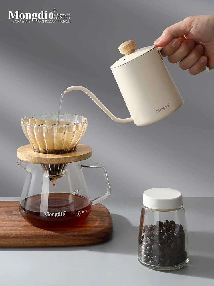 Bộ ấm pha cà phê thủ công Mongdio hộp quà tặng quà tặng sinh nhật cho các cô gái quà tân gia quà lưu niệm cao cấp