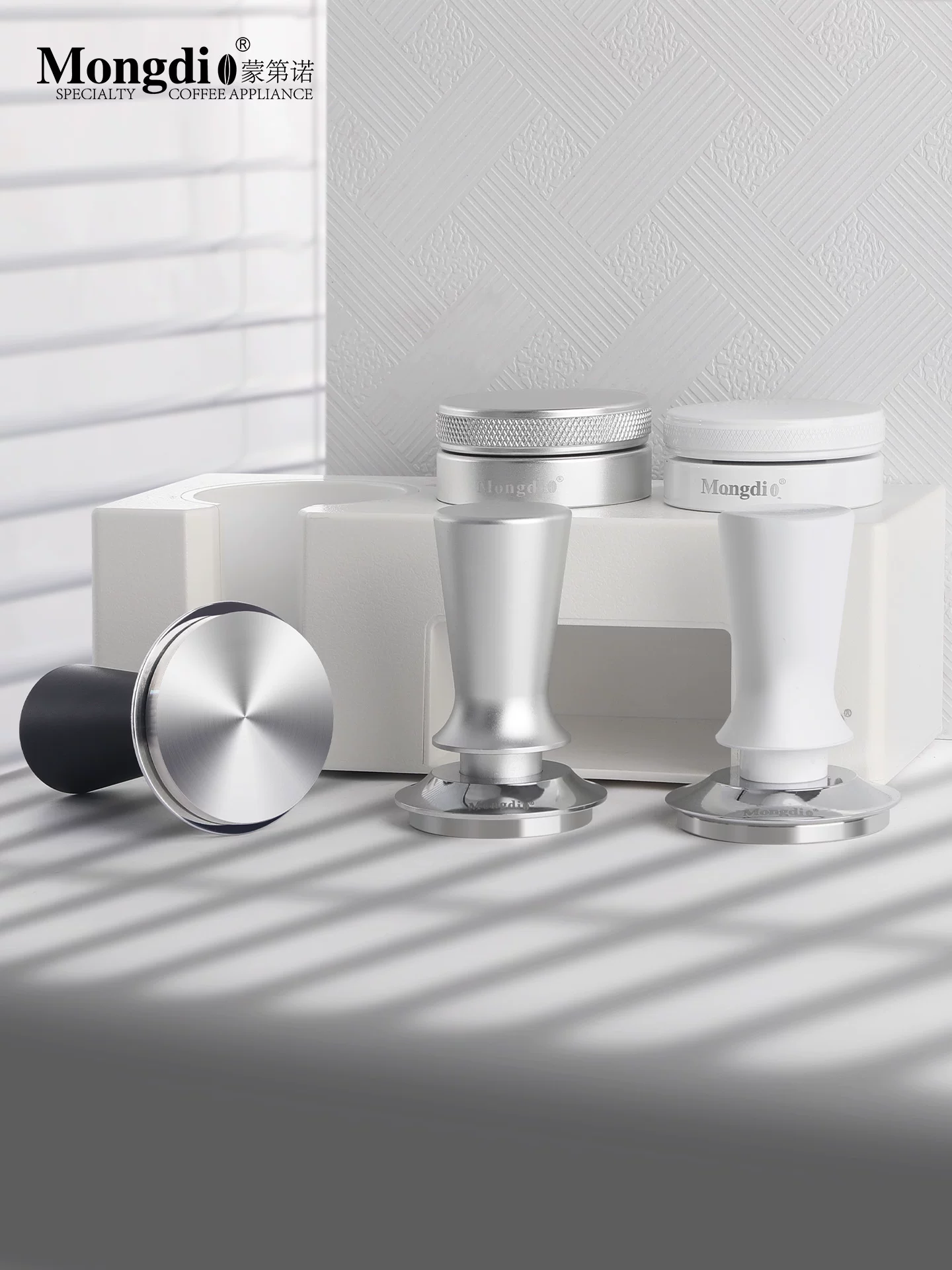 Dụng cụ ép cà phê bằng thép không gỉ, kích thước 51/58mm, phụ kiện máy pha cà phê Espresso, nhà phân phối bột Mongdio