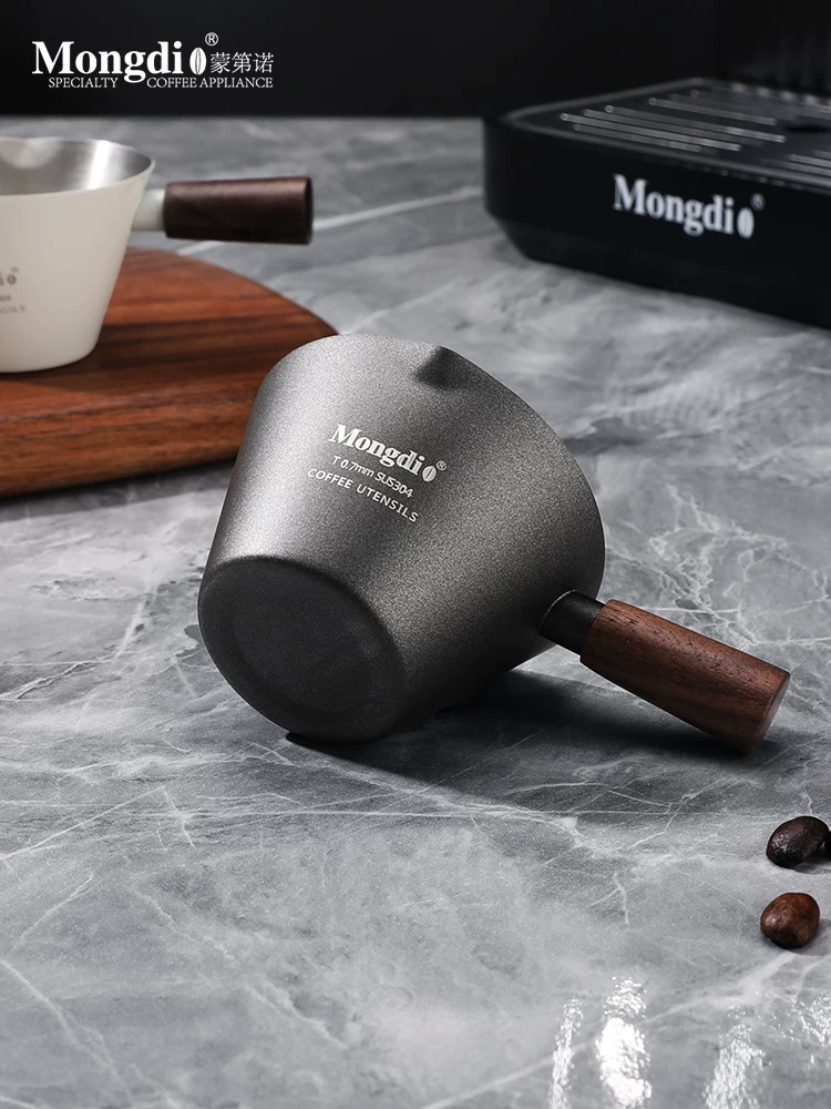 Cốc chiết xuất cà phê Mongdio cốc espresso cốc cà phê bằng thép không gỉ chiết xuất chất lỏng cốc đo lường chất lỏng thu thập cốc cô đặc
