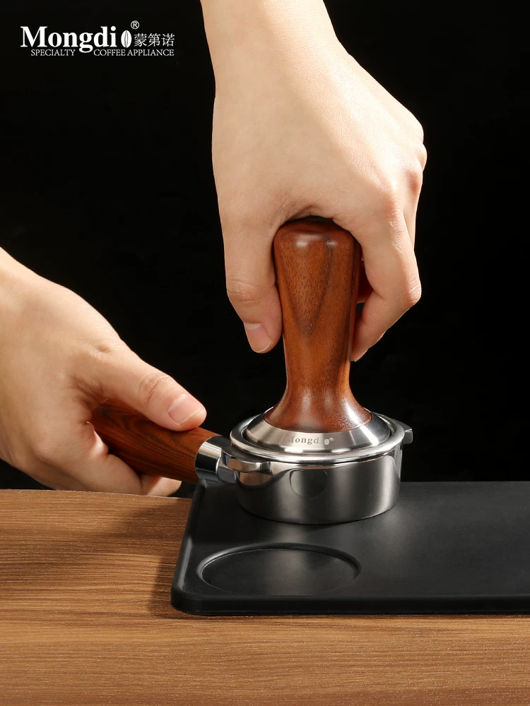 Dụng cụ nén cà phê Mongdio, búa bột cà phê lực không đổi, dụng cụ phân phối cà phê, phụ kiện máy pha cà phê 51/58mm