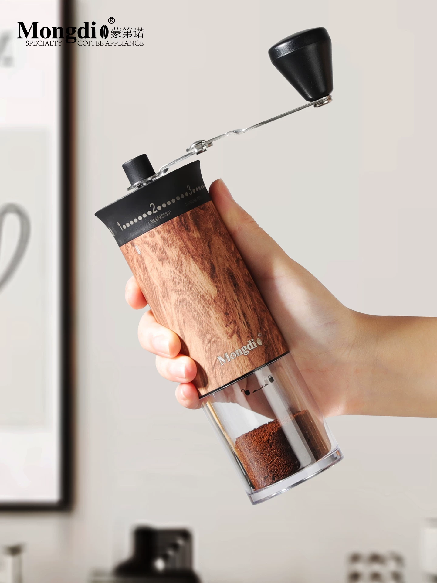 Máy xay cà phê thủ công Mongdio máy xay hạt cà phê máy xay cà phê cầm tay máy xay cà phê