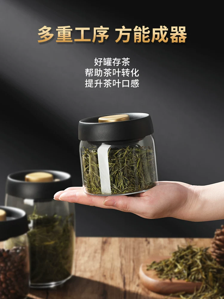 Hũ thủy tinh chân không kín dùng để đựng trà, đồ ăn nhẹ, sữa bột, hạt cà phê, hũ bảo quản thực phẩm, hũ đựng đồ trong nhà bếp