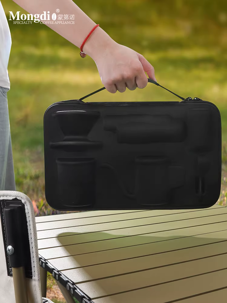 Mongdio pha cà phê thủ công Bộ máy xay cà phê cầm tay máy pha cà phê cắm trại ngoài trời thiết bị pha cà phê hộp quà tặng dụng cụ pha cà phê