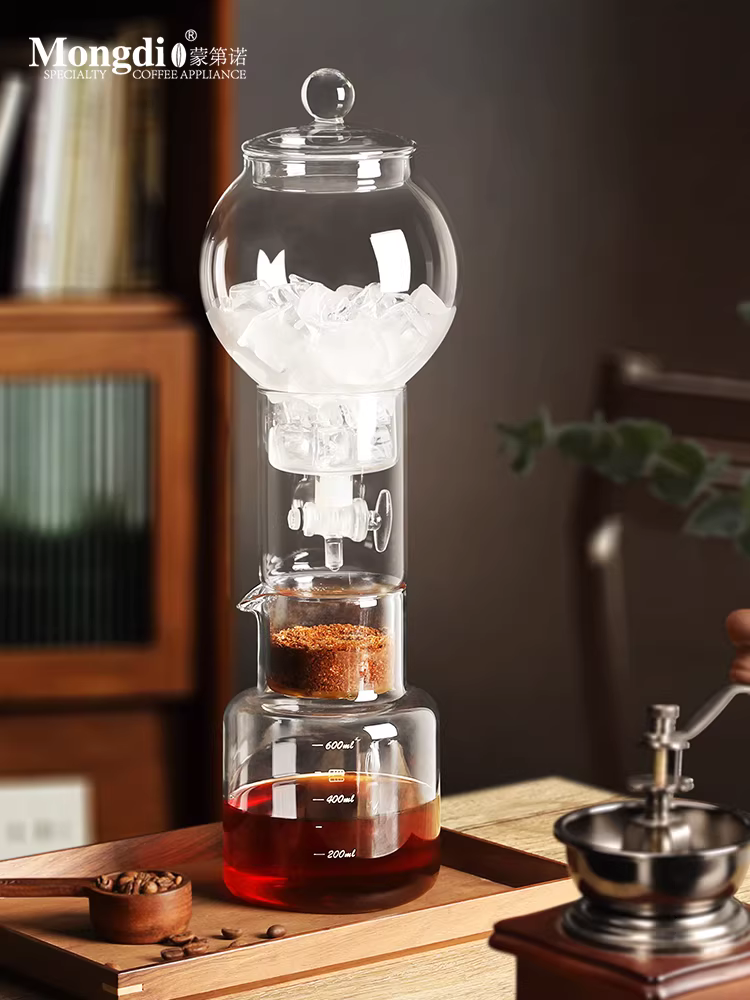Bình pha cà phê đá lạnh Mongdio, thiết bị pha cà phê, bình pha cà phê lạnh, bình pha cà phê bằng thủy tinh, bộ lọc nhỏ giọt