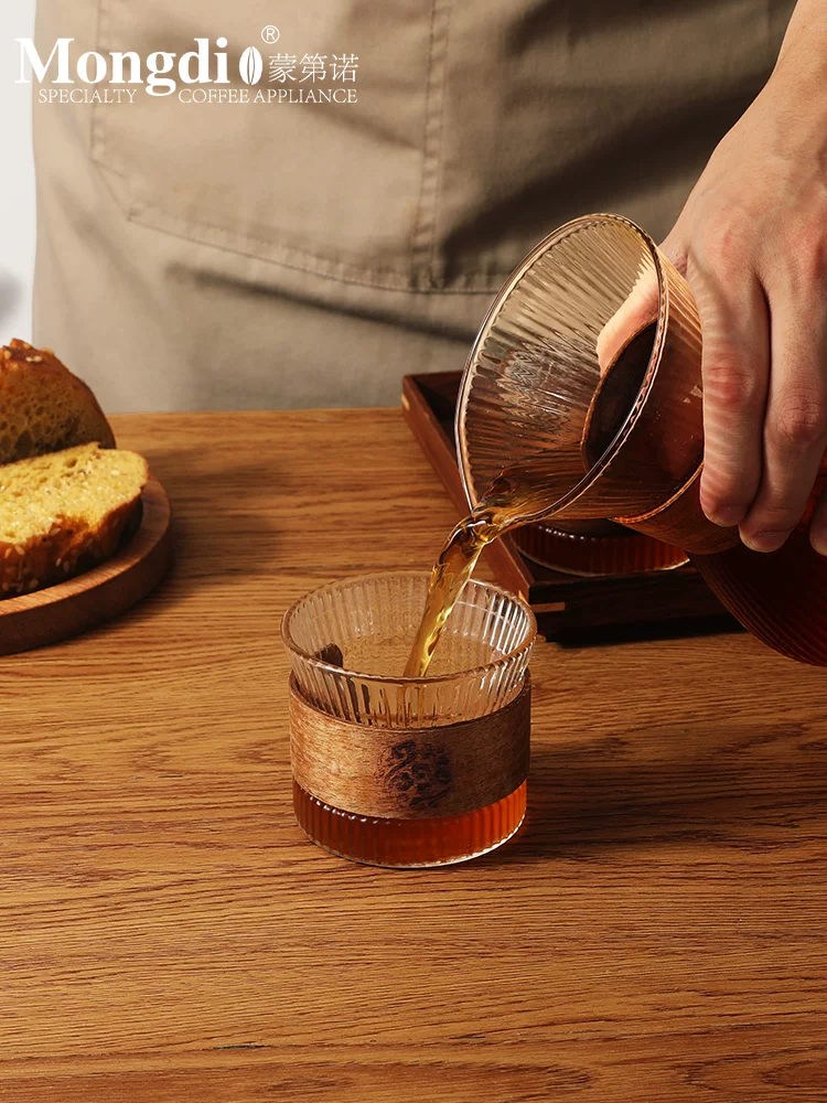Bình chia sẻ cà phê Mongdio, cốc cà phê nhỏ giọt, bình chia sẻ pha cà phê bằng tay, bình cà phê, phễu thủy tinh, cốc nếm thử