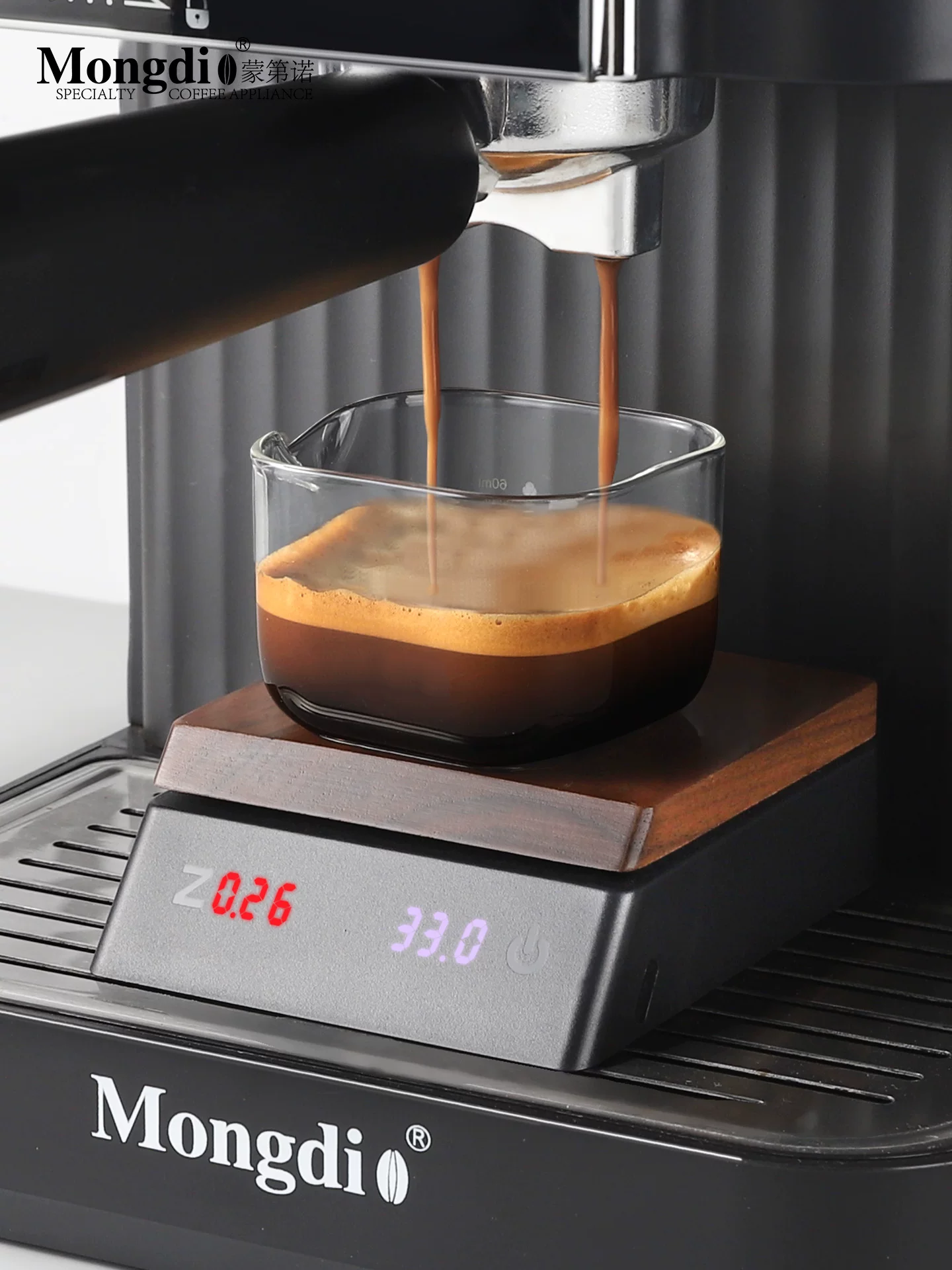 Cân kỹ thuật số cà phê Mongdio, cân cà phê espresso, cân kỹ thuật số đặc biệt dành cho cà phê pha thủ công, cân cà phê thông minh mini