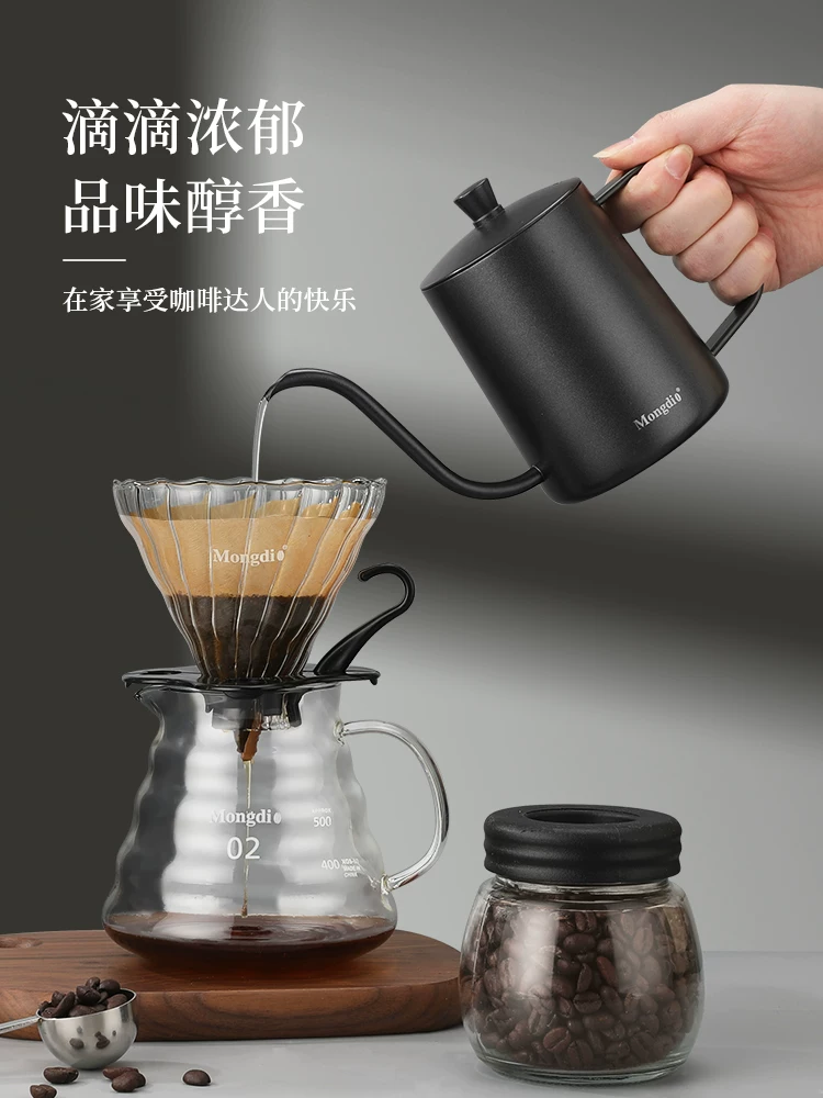 Bộ ấm pha cà phê thủ công hộp quà tặng máy xay cà phê quay tay bộ hoàn chỉnh bộ lọc cà phê cốc nhỏ giọt chậu chia sẻ hướng dẫn sử dụng