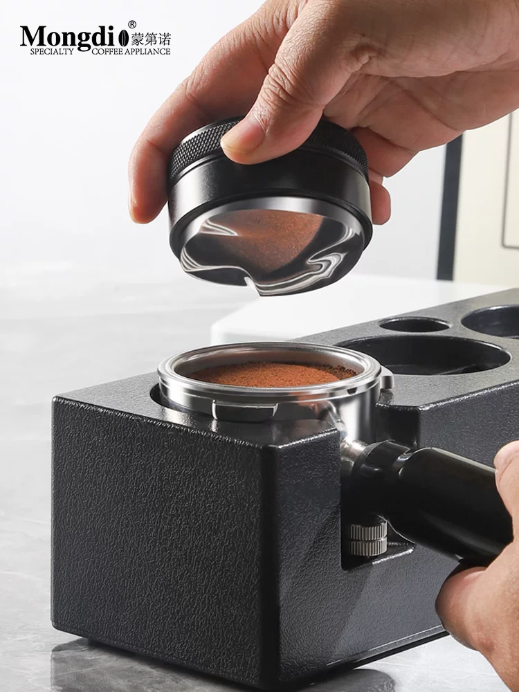 Máy ép cà phê Mongdio bằng thép không gỉ, kích thước 51/53/58mm, phụ kiện máy pha cà phê