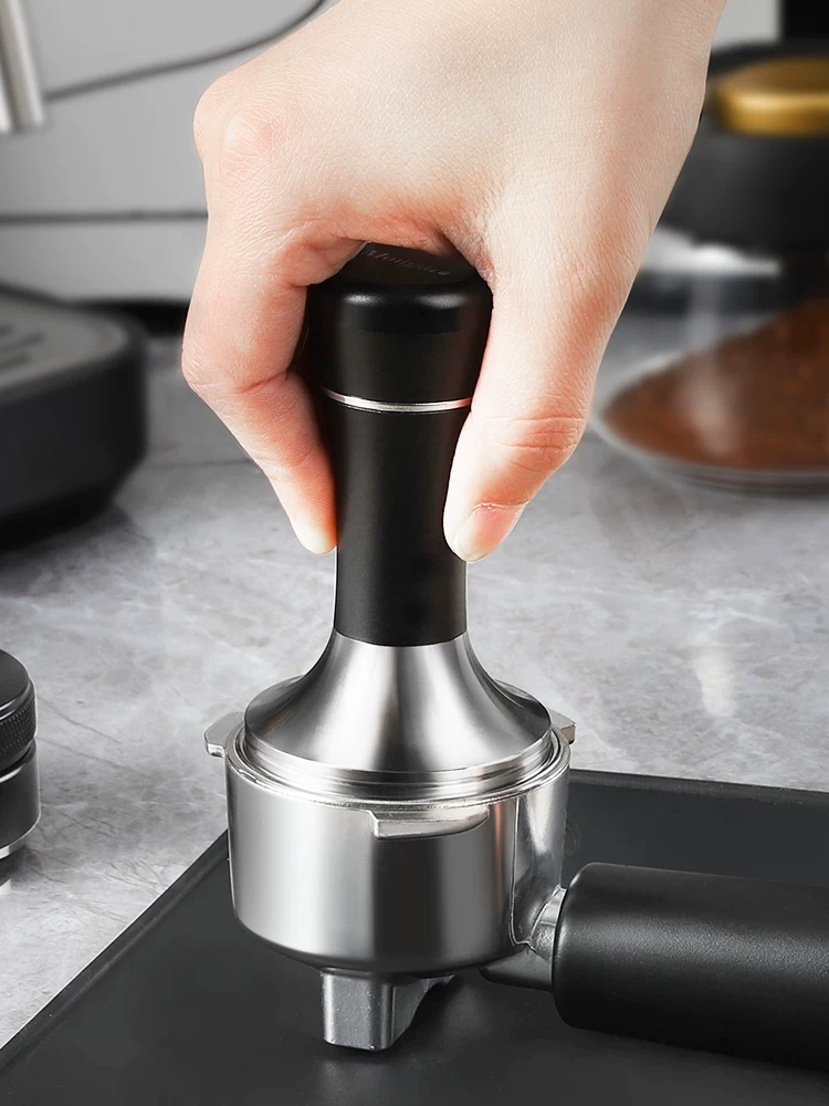 Kim phân phối cà phê và chày ép cà phê hai trong một Mongdio, chày ép cà phê chính hãng, phụ kiện cà phê 51/58mm