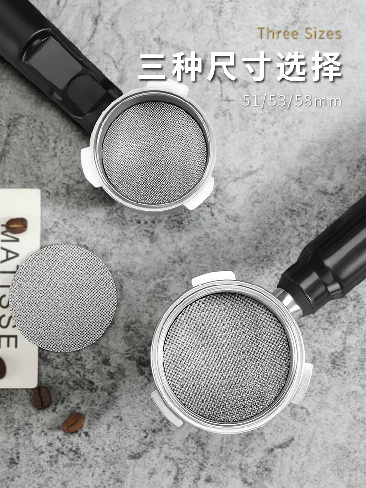 Mạng lưới phân phối nước thứ cấp Mongdio bộ lọc tay cầm pha cà phê bằng thép không gỉ máy pha cà phê bằng thép không gỉ bộ lọc bát đựng bột tấm lọc thiêu kết