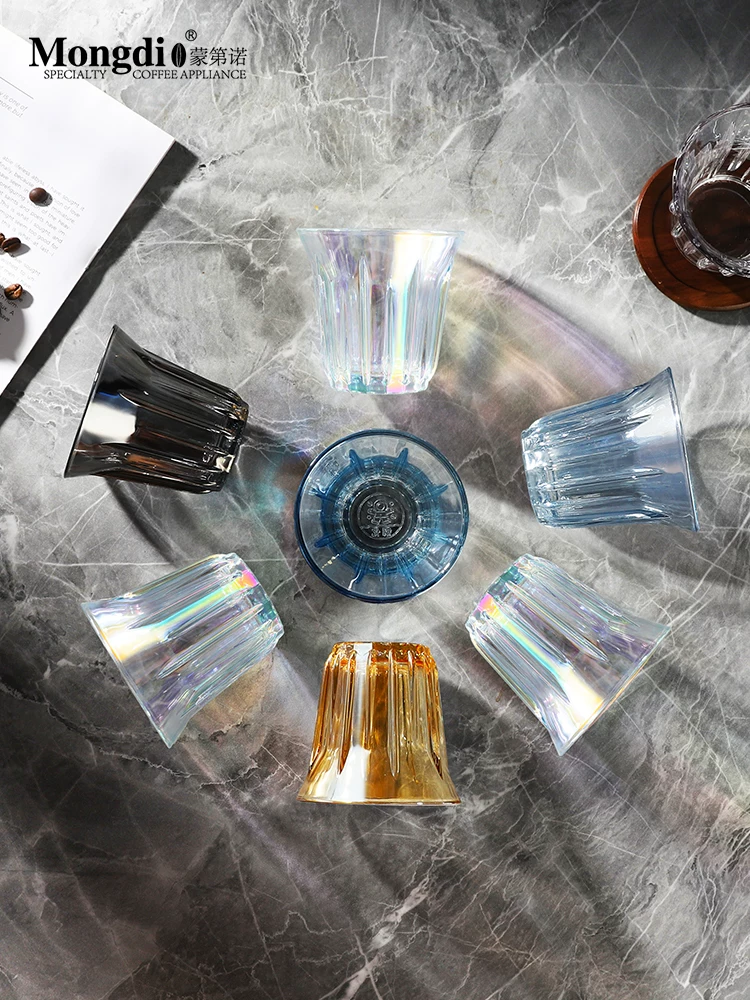 Cốc thủy tinh Mongdio cốc cà phê bẩn cốc trắng Úc cốc latte tinh tế cao cấp cốc espresso cốc Mỹ
