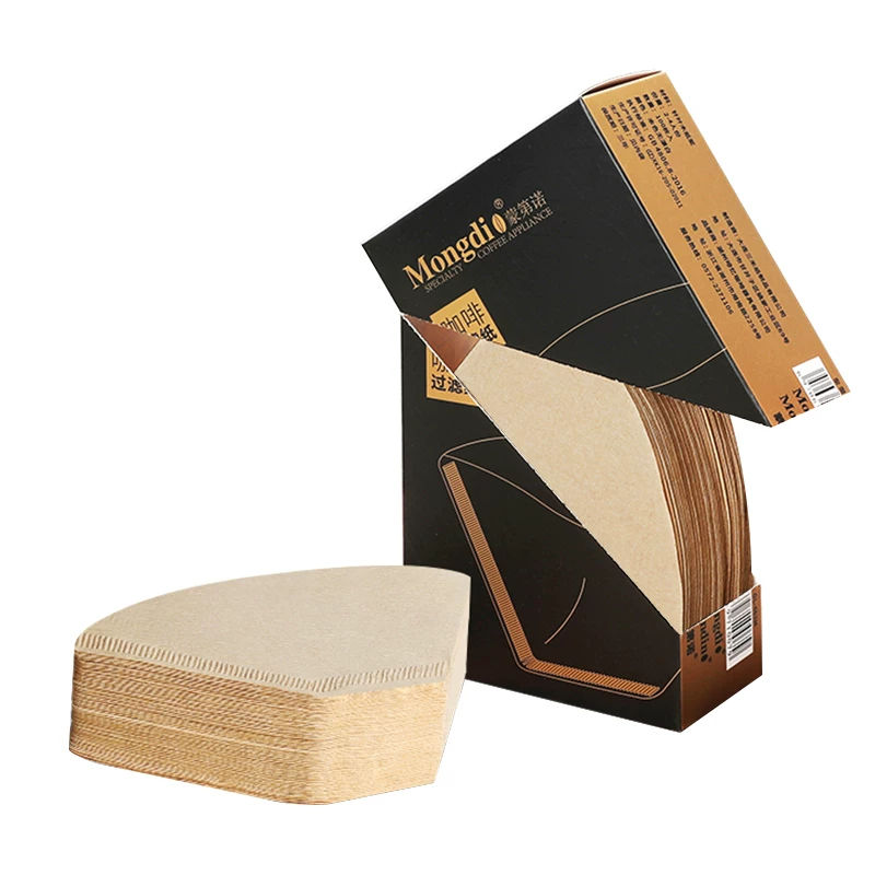 Giấy lọc cà phê Mongdio hình quạt, pha cà phê bằng phương pháp rót, cốc lọc hình nón di động v60