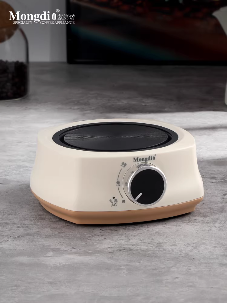 Bếp điện gốm sứ Mongdio dùng cho moka pot, bếp đun ấm pha cà phê đặc biệt, bếp điện gia dụng, đế đun cà phê