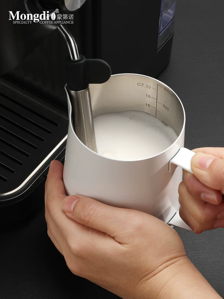 Bình pha cà phê Mongdio, cốc pha cà phê latte art, cốc tạo bọt sữa, cốc cà phê đặc biệt bằng thép không gỉ espresso latte art