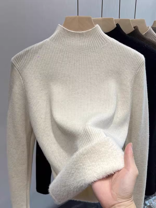 Hàng thanh lý áo len nữ châu Âu, hàng mới nguyên tem, chất liệu cao cấp, len lụa bóng, dệt kim lót lông, dày dặn, ấm áp.