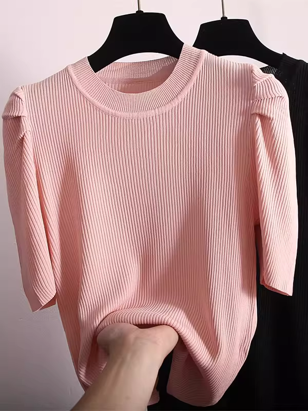 Hàng thanh lý áo nữ kiểu Âu, có mác, tay bồng thời trang, áo len cổ tròn, áo kiểu mùa hè tay lửng hợp xu hướng.