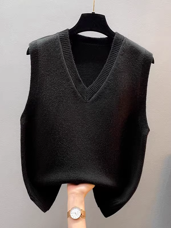 Hàng xuất khẩu giảm giá châu Âu, thanh lý quần áo nữ, áo gile, áo khoác, áo len dệt kim, áo khoác ngoài, áo gile rộng rãi, có mác cắt.