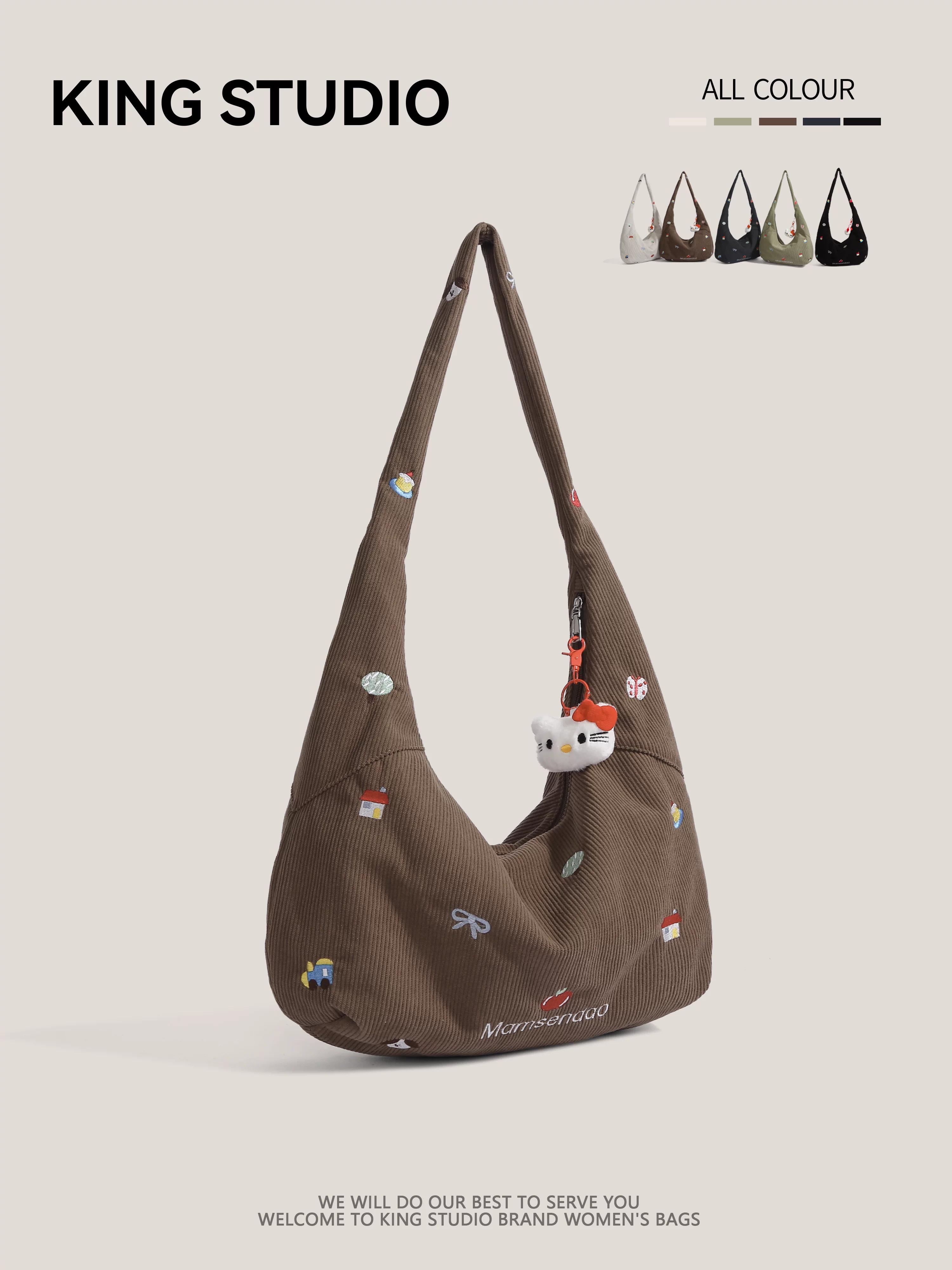 Túi vải bố cỡ lớn dành cho nữ, mẫu mới 2025, thời thượng, phong cách độc đáo, đeo vai, đeo chéo, túi tote đi học, đi làm