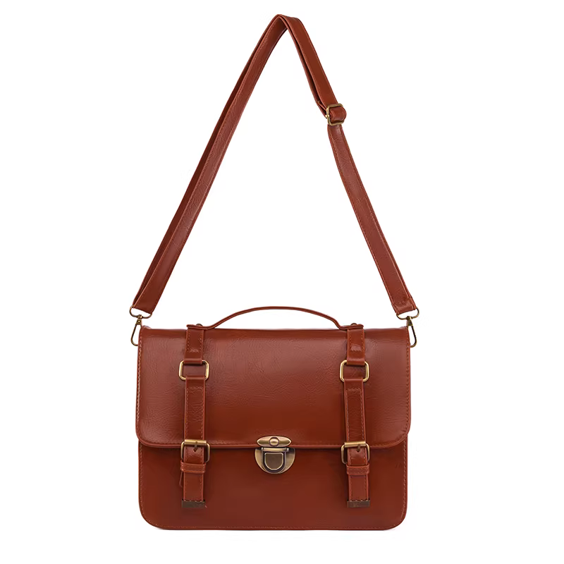 Túi xách cỡ lớn DrinKing2025, túi đeo chéo phong cách retro dành cho sinh viên, túi đeo chéo đa năng