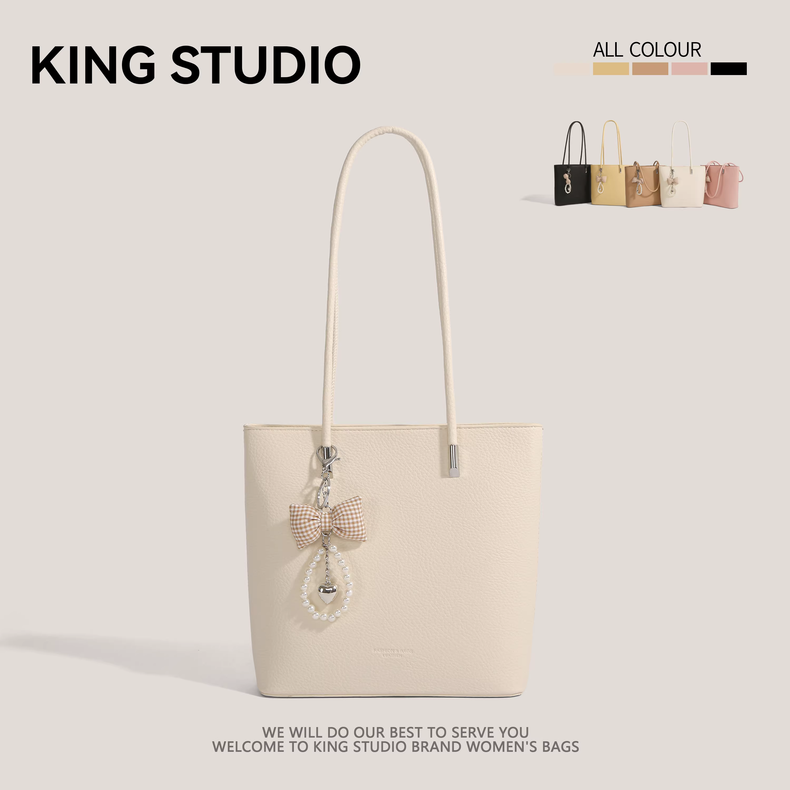 Túi xách cỡ lớn Hàn Quốc dành cho nữ 2025, mẫu mới thời thượng, túi đeo nách đơn giản, túi đeo vai, túi đi làm, túi tote