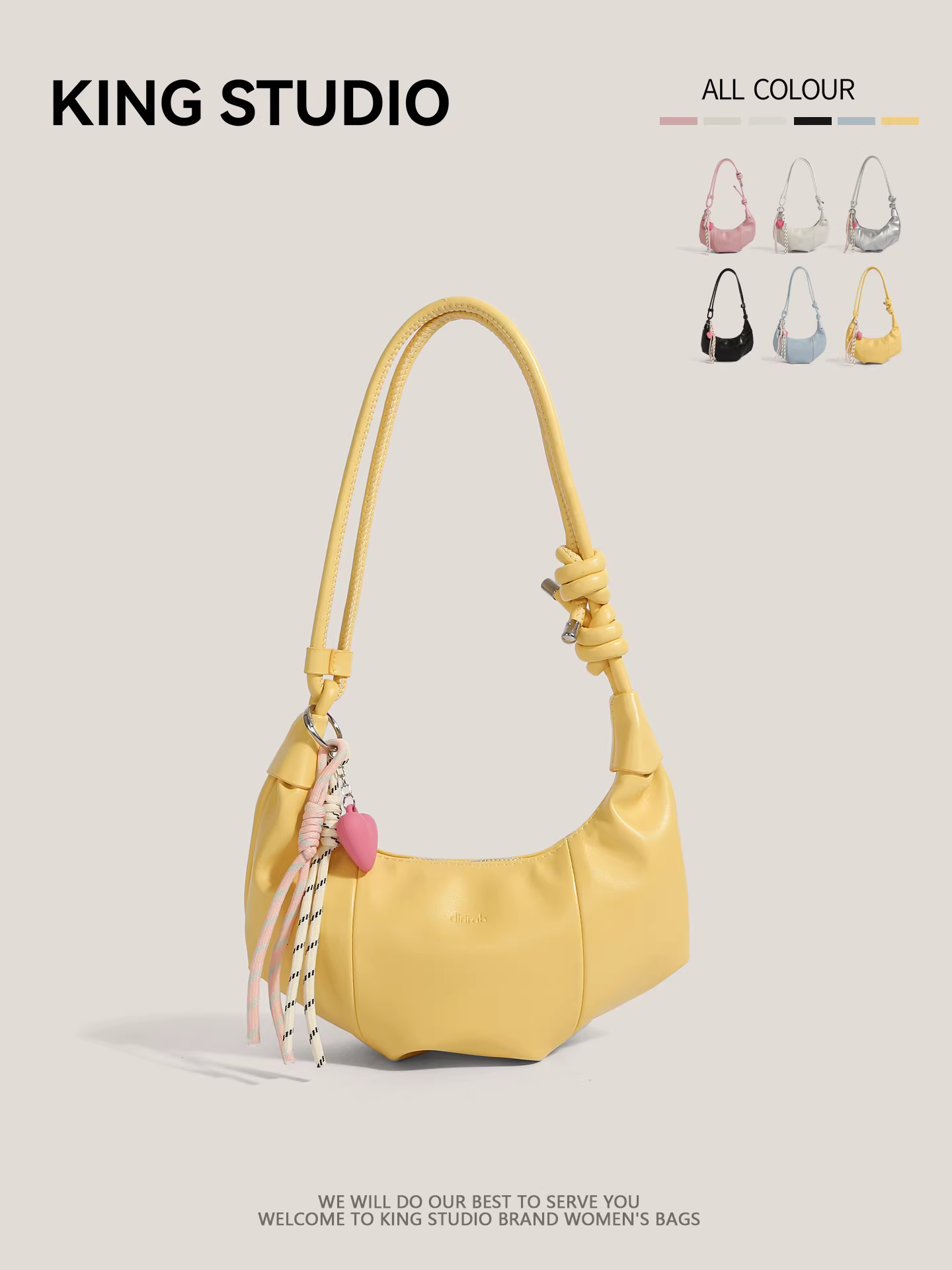 Túi xách nữ độc đáo và thời thượng 2025, mẫu mới mùa hè, đa năng, đeo chéo, đeo vai, đeo nách, kiểu dáng bánh croissant