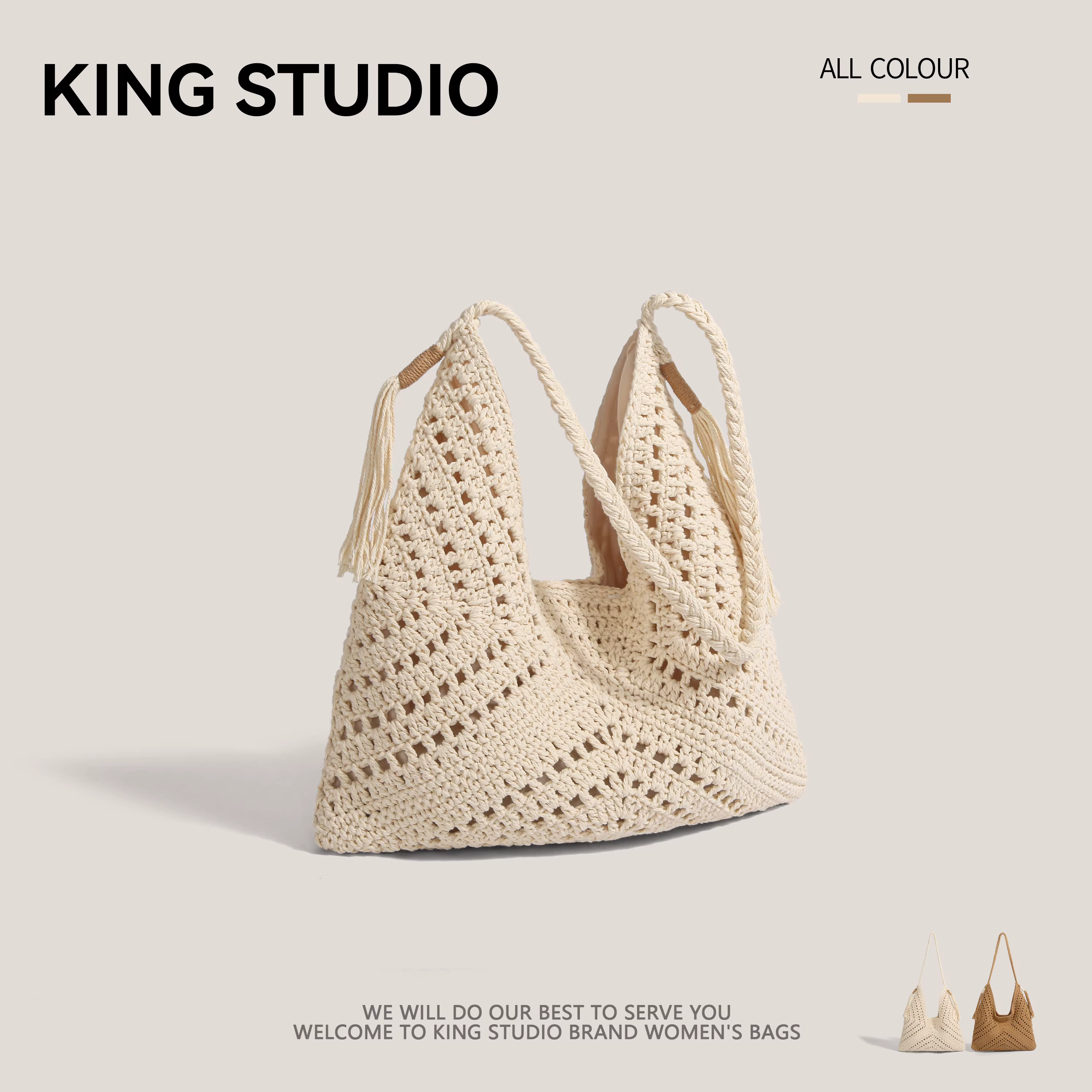 Túi cói dệt cỡ lớn dành cho nữ, mẫu mới hè 2025, thời trang đa năng, đeo vai, đi biển, đi nghỉ