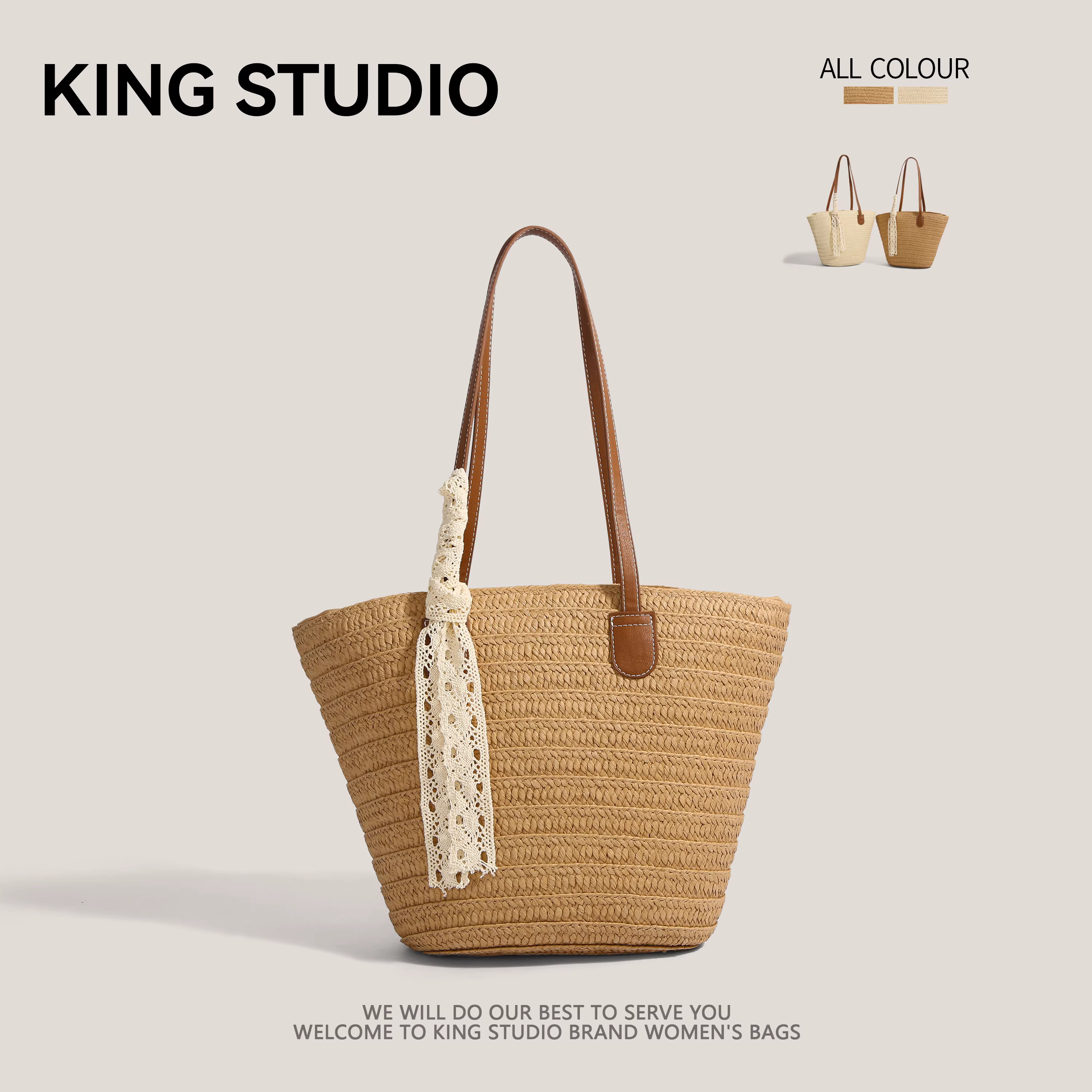 Túi cói đan tay cỡ lớn dành cho nữ, mẫu mới hè 2025, túi đi biển, túi đựng rau củ, túi xách kiểu xô, túi tote