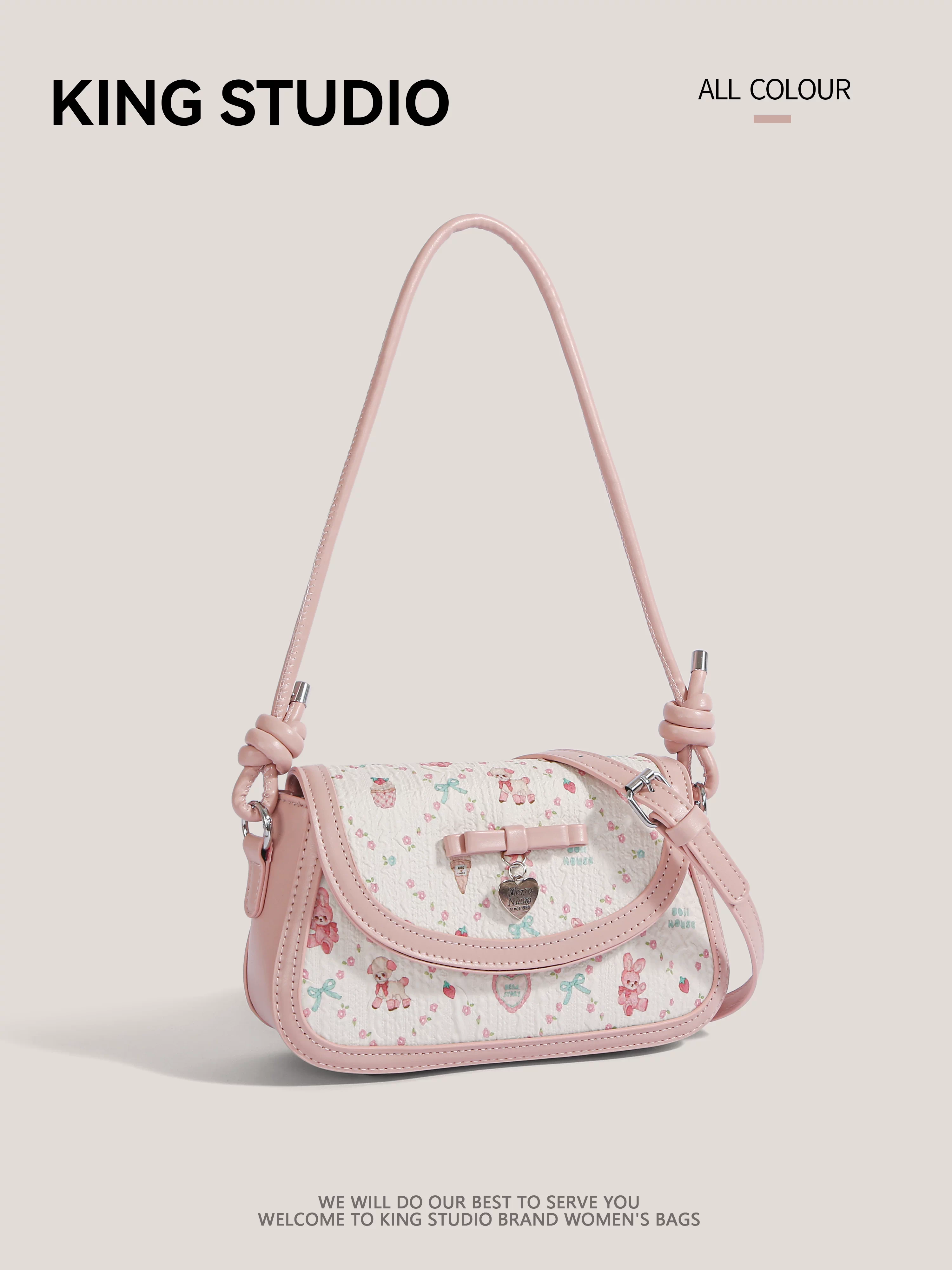 Túi xách nơ thiết kế độc đáo 2025 kiểu dáng mới, túi đeo nách cao cấp, thời trang đa năng, có thể đeo vai và đeo chéo.