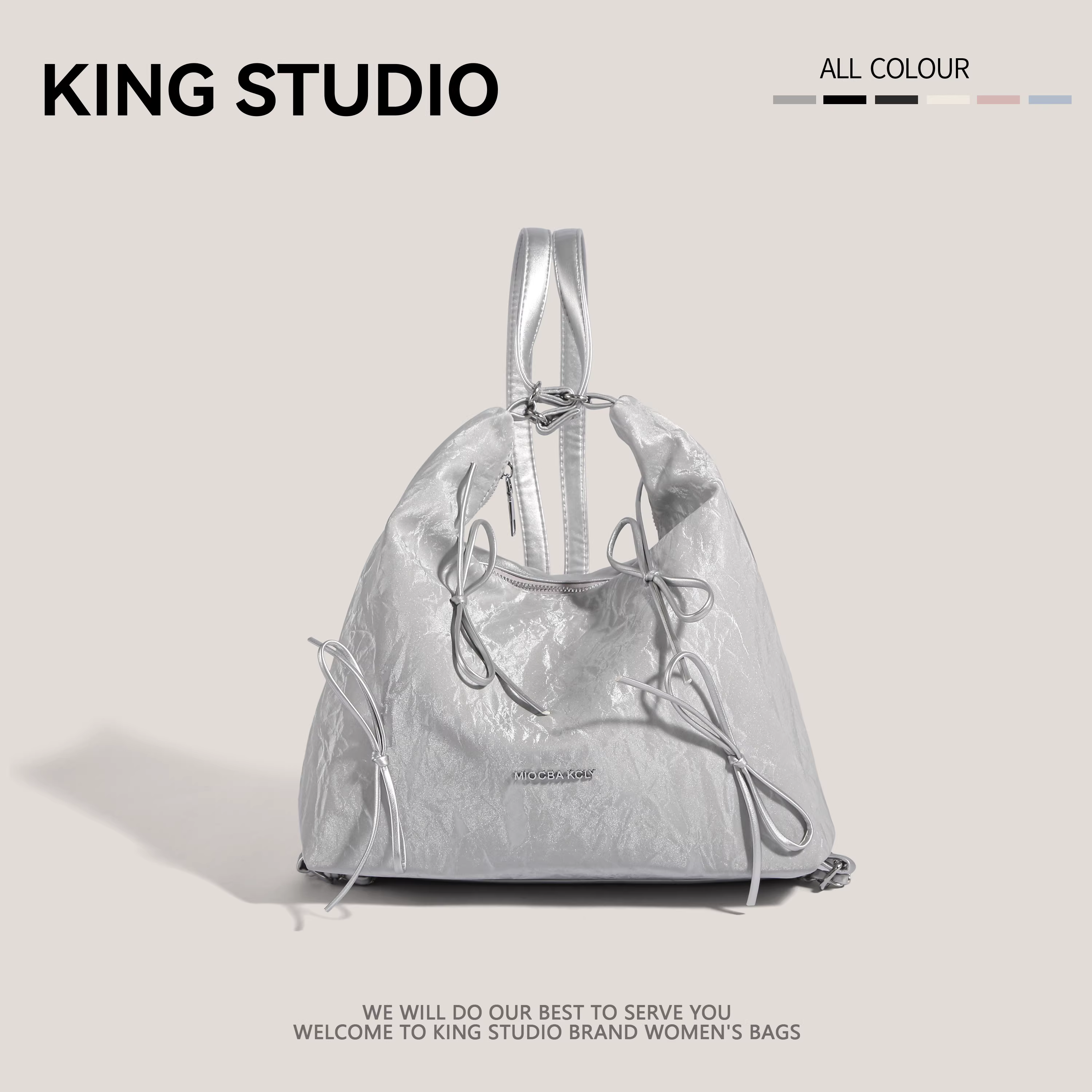 Túi tote cao cấp dành cho nữ 2025, balo đi làm cỡ lớn đa năng, túi đeo vai dây xích, balo du lịch