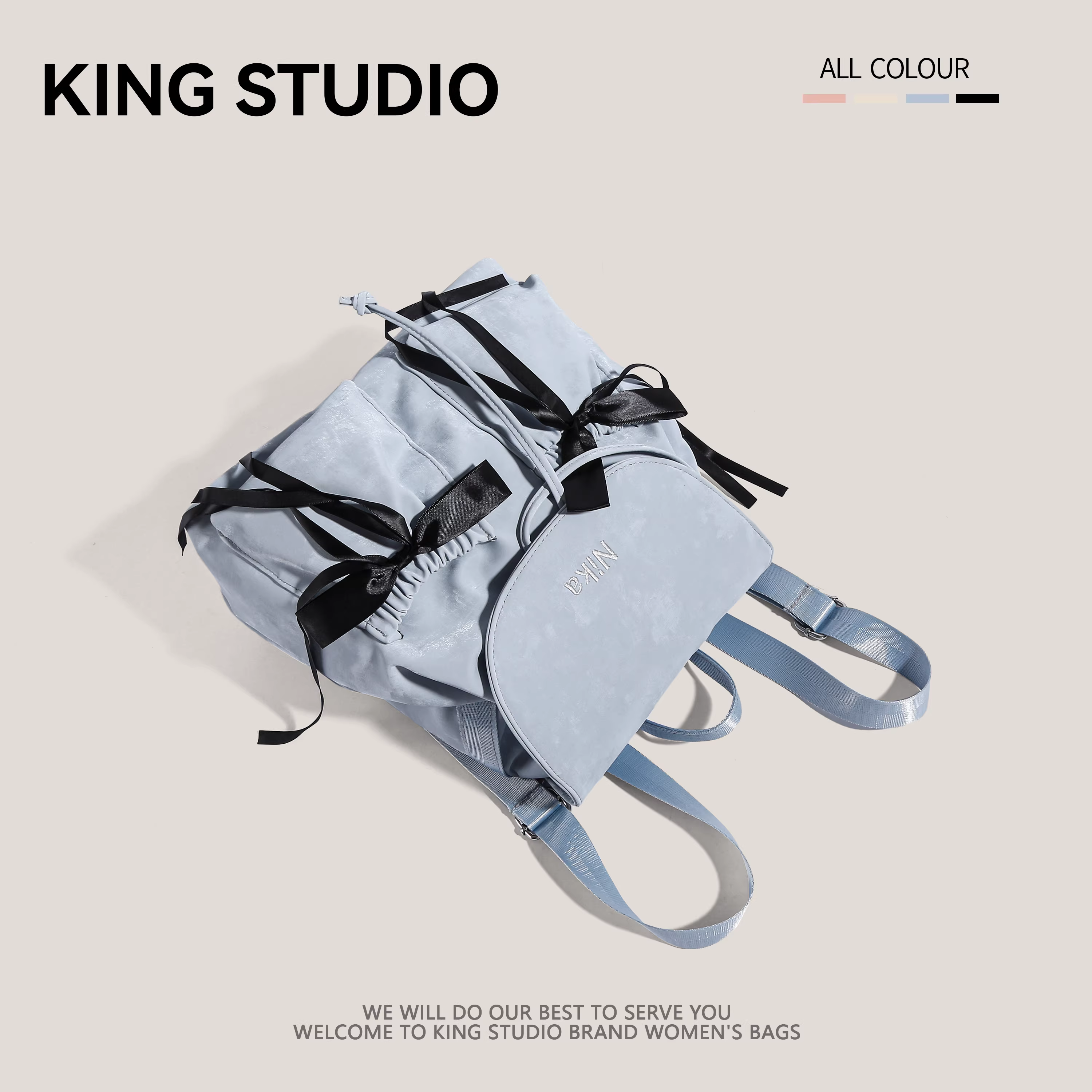 Ba lô vải dù nylon dành cho nữ, mẫu mới 2025, phong cách Hàn Quốc, thiết kế độc đáo, dung tích lớn, dùng đi làm, đi du lịch