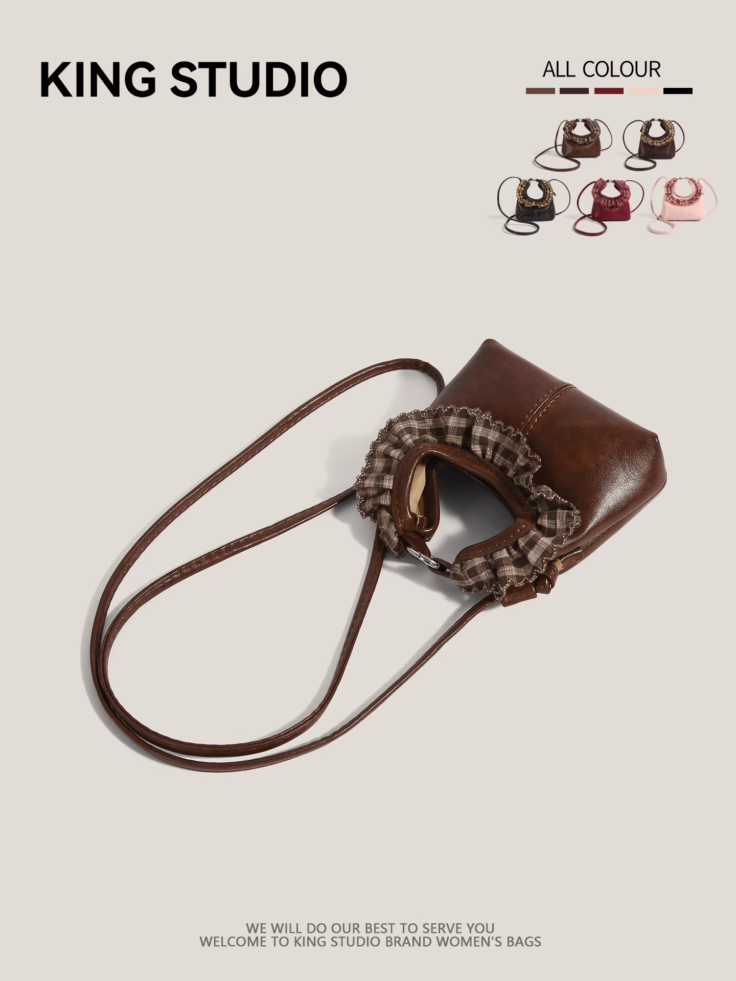 Túi bánh bao mini dễ thương dành cho nữ, mẫu mới thu đông 2025, phong cách retro đa năng, túi xách đeo vai đeo chéo độc đáo